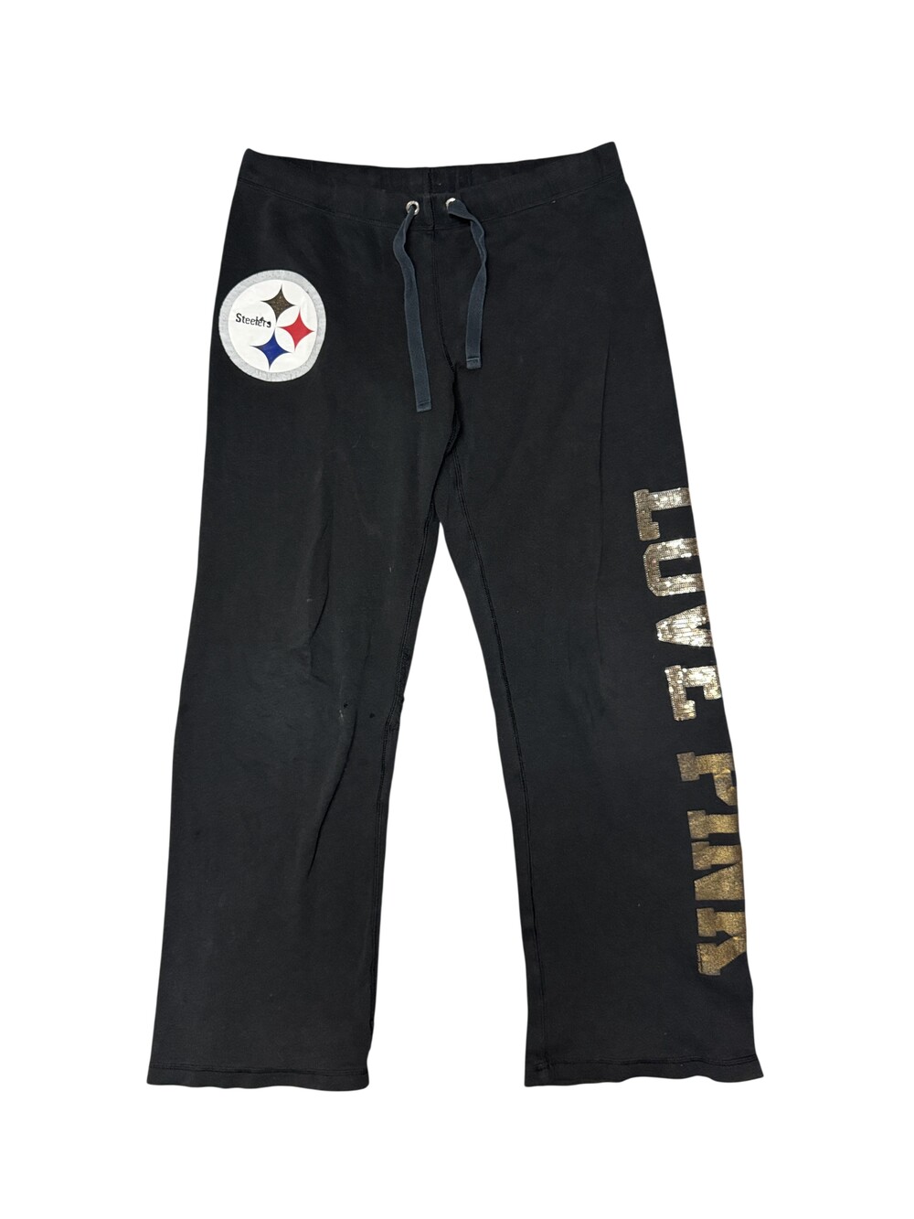 Pittsburgh Steelers Sweatpants Womens Medium NFL Football PINK Victorias Secret